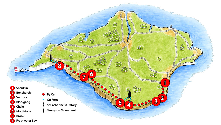 Literary Trail map